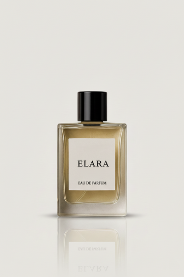 Elara Eau de Parfum for women by The Perfume Stash London, a soft luxury fragrance with jasmine sambac, cashmeran and white amber